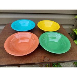 HLC Harlequin Cereal, Oatmeal Bowls 1978 Reissue